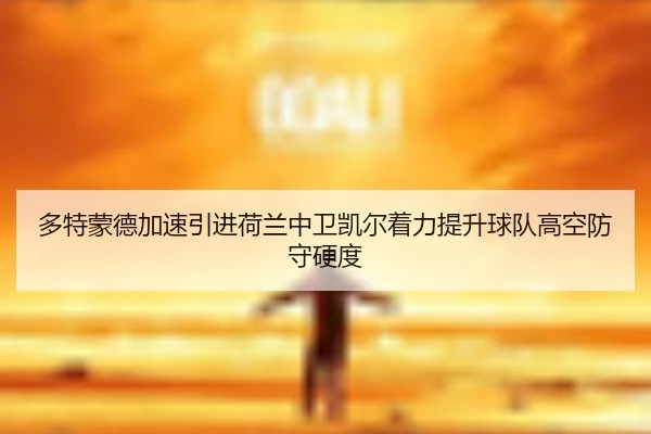 多特蒙德加速引进荷兰中卫凯尔着力提升球队高空防守硬度 - pg